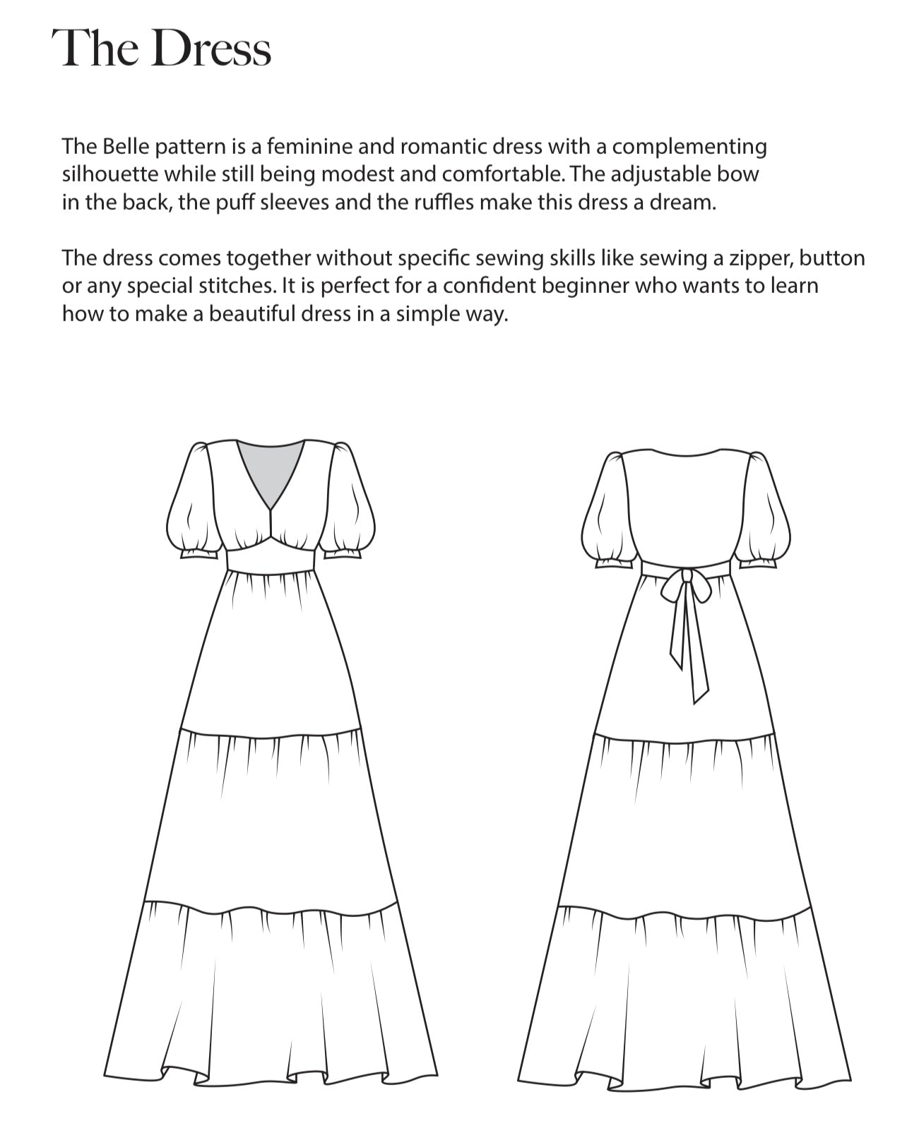 Belle Dress sewingamore Belle Dress sewingamore