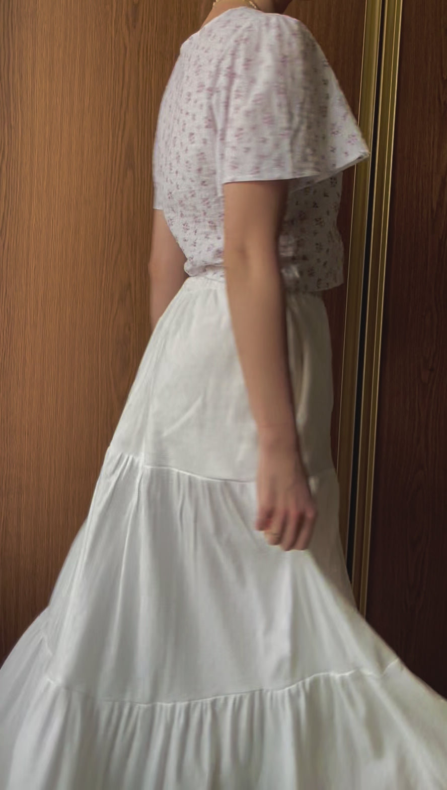 bow.a BLOSSOM SKIRT ホワイト S Blossom Skirt – sewingamore